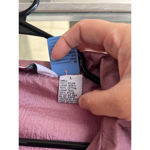 Vintage Mauve Haband! Windbreaker Jacket size L - Picture 3 of 4